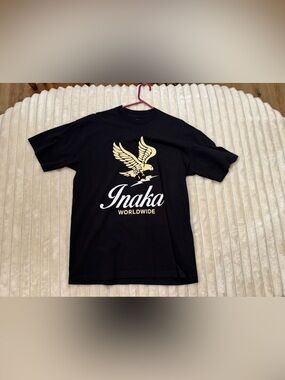 INAKA Worldwide Black Graphic Tee